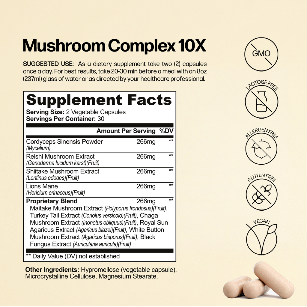 Mushroom Complex 10 X