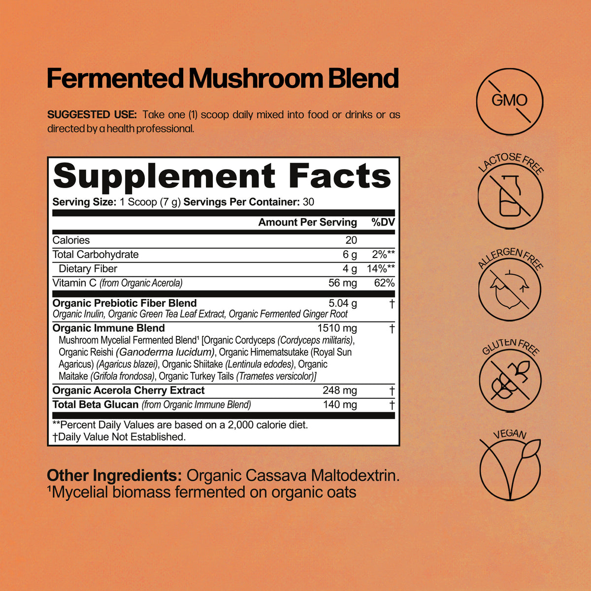 Fermented Mushroom Blend