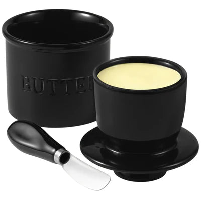 Ceramic Butter Crock Set