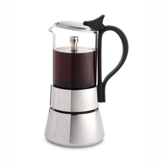 Fino Glass Top Espresso Coffee Maker, 4 Cup